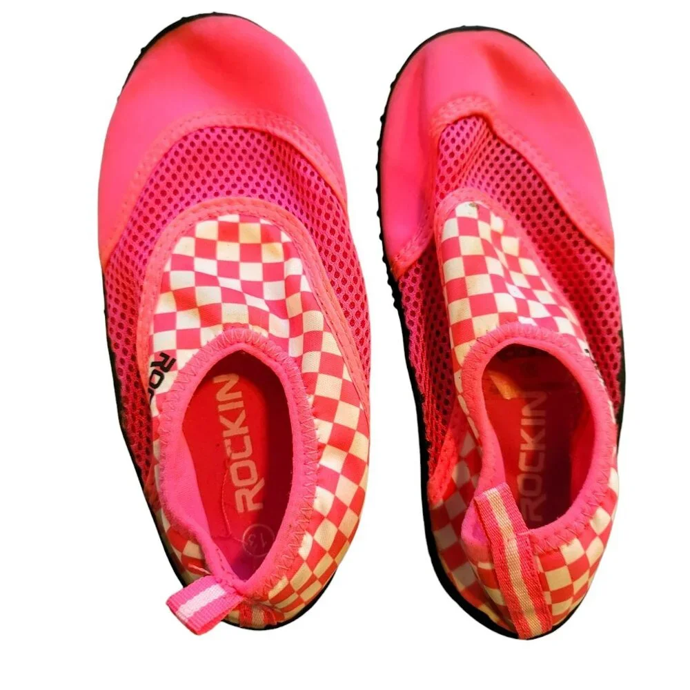 Girls Pink Beach Shoes Sand Boating Water Sports Girls Size 11 jj3293